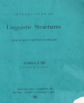 Introduction to Linguistic Structures : From Sound to Sentence in English