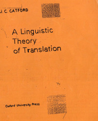 A Linguistic Theory of Translation