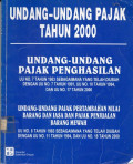 Undang-Undang Pajak Tahun 2000