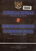 Keterbukaan Informasi (UU RI NO.14 TH.2008) & Perkembangan Kependudukan dan Pembangunan Keluarga