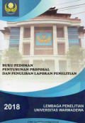 Buku Pedoman Penyusunan Proposal dan Penulisan Laporan Penelitian