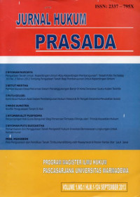 Jurnal Hukum Prasada Vol.1 No.1