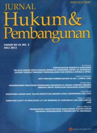 Jurnal Hukum & Pembangunan Tahun Ke-41 No.3