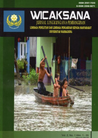 Wicaksana: Jurnal Lingkungan & Pembangunan Lembaga Penelitian dan Lembaga Pengabdian Kepada Masyarakat Universitas Warmadewa Vol.2 No.1