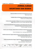 Jurnal Ilmiah Akuntansi dan Bisnis Vol.13 No.1 Januari 2018