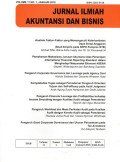 Jurnal Ilmiah Akuntansi dan Bisnis Vol.11 No.1 Januari 2016