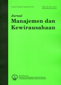 Jurnal Manajemen dan Kewirausahaan Terakreditasi No.36a/E/KPT/2016 Vol.18 No.2