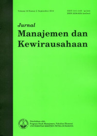 Jurnal Manajemen dan Kewirausahaan Terakreditasi No.36a/E/KPT/2016 Vol.18 No.2