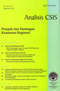 Analisis CSIS: Prospek dan Tantangan Keamanan Regional Vol. 42 No. 3