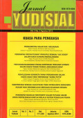 Jurnal Yudisial Vol.5 No.2