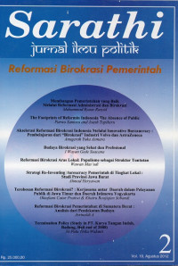 Sarathi Jurnal Ilmu Politik Vol.19 No.2 : Reformasi Birokrasi Pemerintah