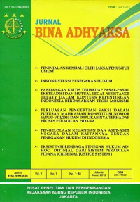 Jurnal Bina Adhyaksa Vol.5 No.1