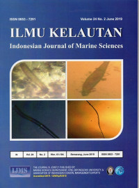 Ilmu Kelautan : Indonesian Journal Of Marine Sciences Accredited DIKTI: 12/M/Kp/II/2015 Vol.24 No.2