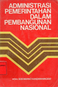 Admiinistrasi Pemerintahan Dalam Pembangunan Nasional