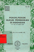 Pokok-Pokok Hukum Perbankan Di Indonesia