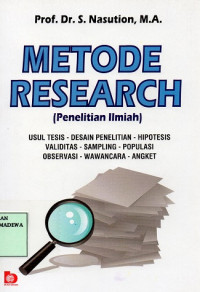 Metode Research (Penelitian Ilmiah)