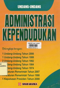 Undang - Undang Administrasi Kependudukan