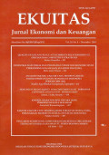 Ekuitas: Jurnal Ekonomi dan Keuangan Terakreditas No.80/DIKTI/Kep/2012 Vol.18 No.4