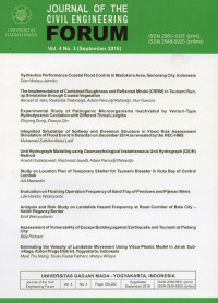 Journal of The Civil Engineering Forum Vol. 4 No.3