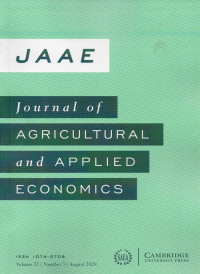 Journal of Agricultural and Applied Economics Vol. 52 No.3