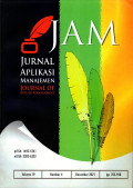 JAM (Jurnal Aplikasi Manajemen- Journal Of Applied Management) Accredited No.200/M/KPT/2020 Vol.19 No.4