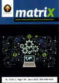 Matrix: Jurnal Manajemen Teknologi Dan Informatika Terakreditasi No.30/E/KPT/2018 Vol.12 No.1