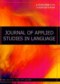 Journal of Applied Studies In Language Accreditation Number 23/E/KPT/2019 Vol.6 No.1