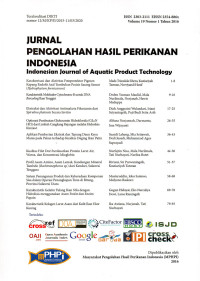 Jurnal Pengolahan Hasil Perikanan Indonesia Vol.19 No.1