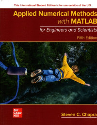 Applied Numerical Methods with MATLAB for Engineers and Scientists