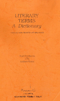 Literary Terms A Dictionary : Third Edition, Revised and Enlarged