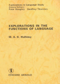 Explorations in the Functions of Language