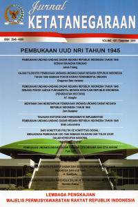 Jurnal Ketatanegaraan Vol.001