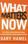 What Matters Now : How to Win in World of Relentless Change, Ferocious Competition, and Unstoppable Innovation